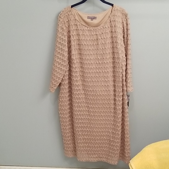 Sharagano Dresses & Skirts - Sharagano NWT Cafe Colored Dress in Size 22W